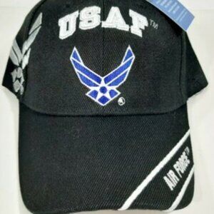 U.S. Air Force Hat USAF Wings Shadow Stripe Embroi